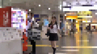 y025【半袖セーラー赤リボンちゃん025】愛名きらり エロGIF 1