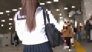 y023【紺襟セーラー赤リボンちゃん023】綾瀬こころ エロGIF 1